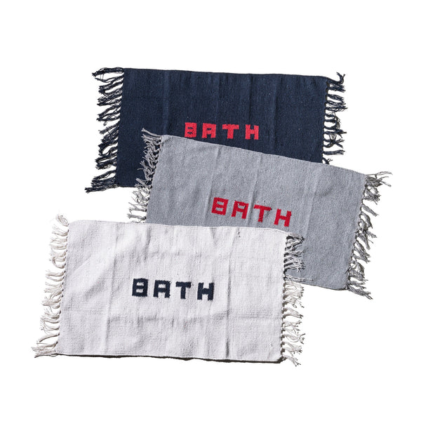 PUEBCO HANDLOOMED RECYCLE YARN BATH MAT