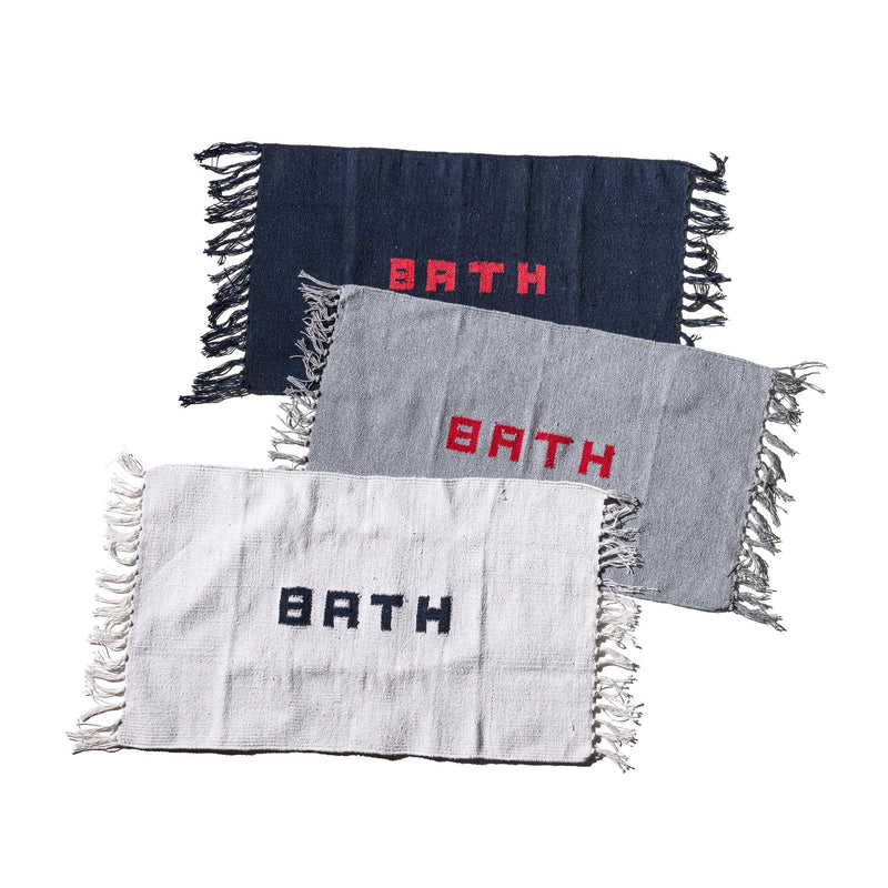 PUEBCO HANDLOOMED RECYCLE YARN BATH MAT