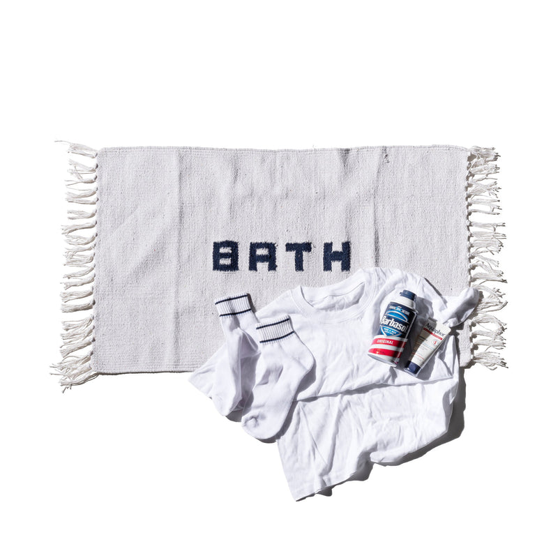 PUEBCO HANDLOOMED RECYCLE YARN BATH MAT