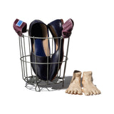 PUEBCO BELT HANDLE ROUND BASKET