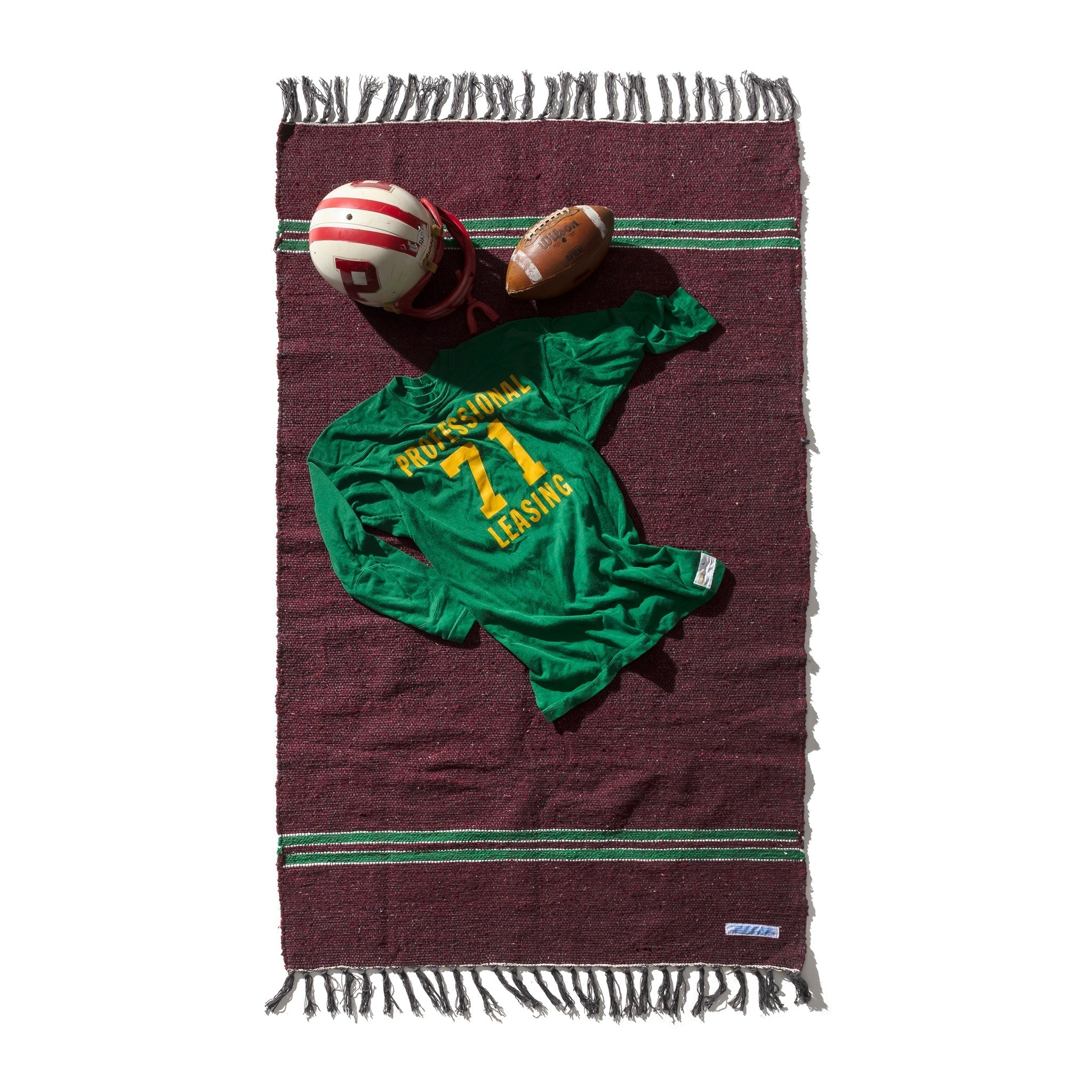 PUEBCO COLLEGE RUG / Burgundy