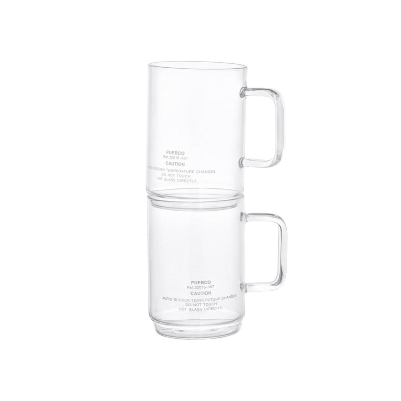 PUEBCO BOROSILICATE GLASS MUG / Shallow Stacking