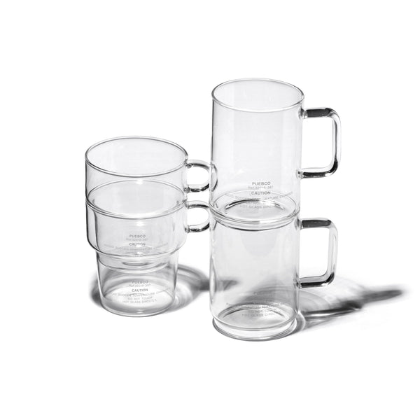 PUEBCO BOROSILICATE GLASS MUG / Shallow Stacking
