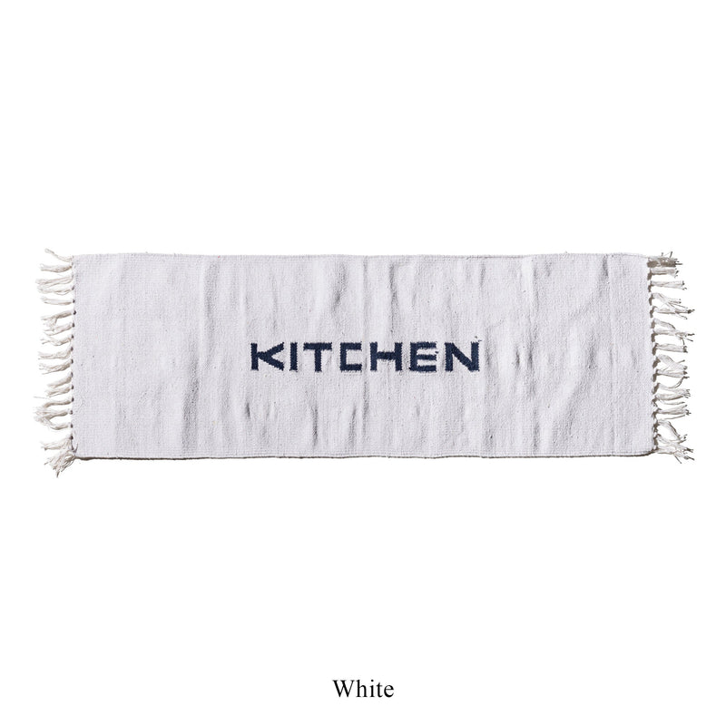 PUEBCO HANDLOOMED RECYCLE YARN KITCHEN MAT