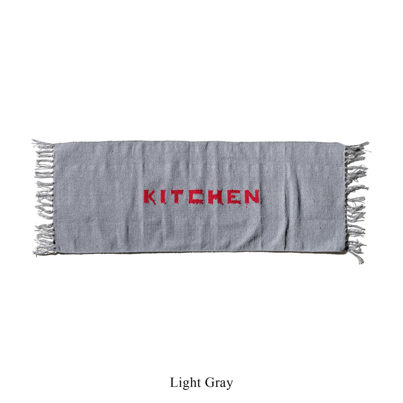 PUEBCO HANDLOOMED RECYCLE YARN KITCHEN MAT