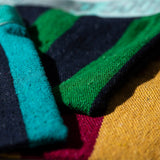 PUEBCO RUG POUCH / Turquoise x Navy Blue