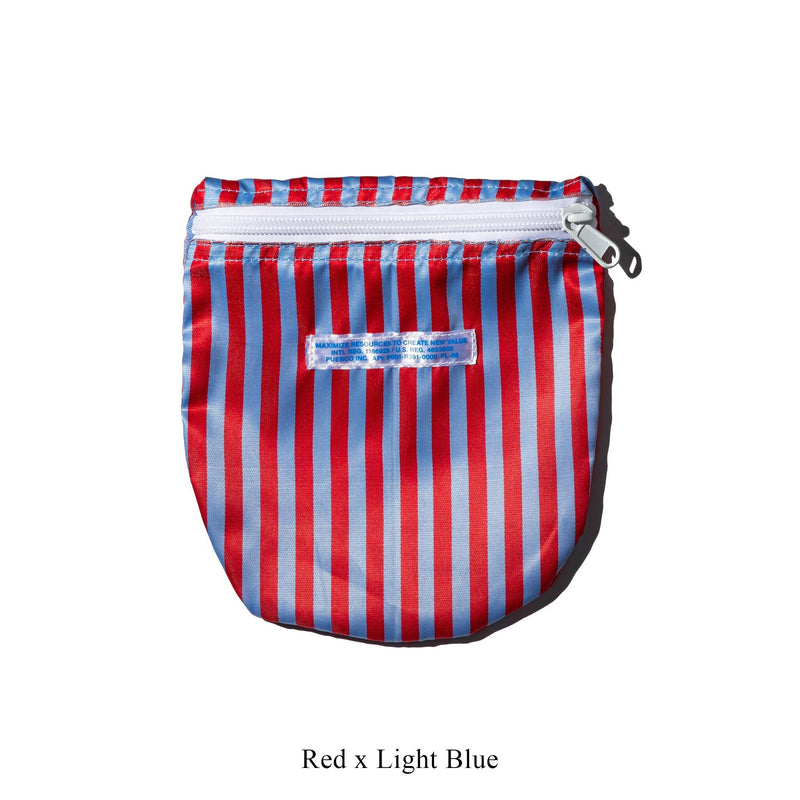 PUEBCO SCHOOL TIE FABRIC SEMICIRCLE POUCH