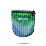 PUEBCO SCHOOL TIE FABRIC SEMICIRCLE POUCH