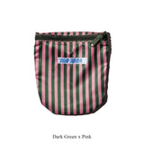 PUEBCO SCHOOL TIE FABRIC SEMICIRCLE POUCH