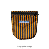 PUEBCO SCHOOL TIE FABRIC SEMICIRCLE POUCH